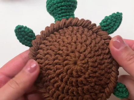 乌龟杯垫教程来了,附带图解#乌龟杯垫 #钩织 #手工diy