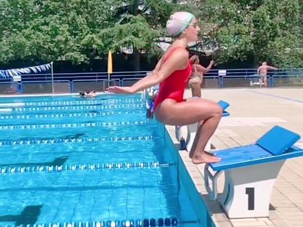 仰泳可不可以这样出发,既美观又节省了仰泳出发器@汪顺 #仰泳