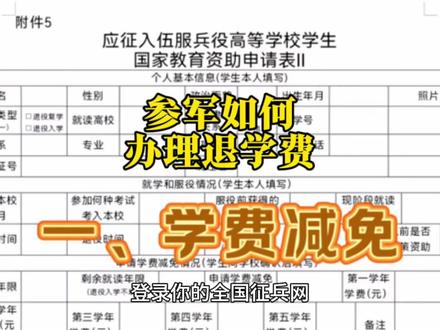 参军如何退学费#参军知识 #退学费