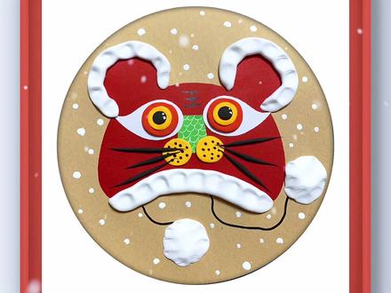 虎头帽和这个虎年很配哦#创意美术