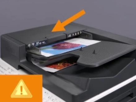 柯美复印机BH225i/215i/205i清除卡纸教程(一)自动双面输稿器卡纸处理方法#复印机租赁 #图文设备 #办公设备 #打印机