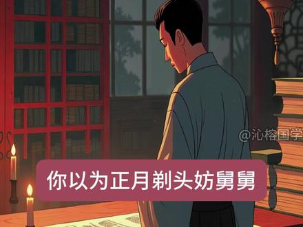 正月剃头竟藏深意,别再误解老传统 #国学智慧 #国学文化 #成长 #人生智慧 #为人处世
