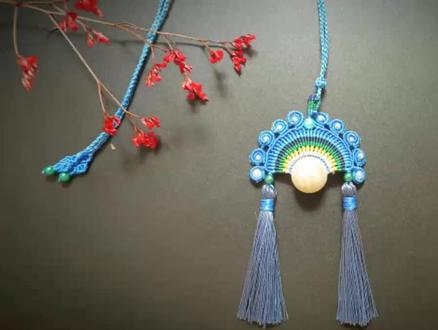 手工制作古风挂饰教程 花嫁挂饰#手工#手工编织#创意手工 #编绳教程 #感谢抖音我要上热门