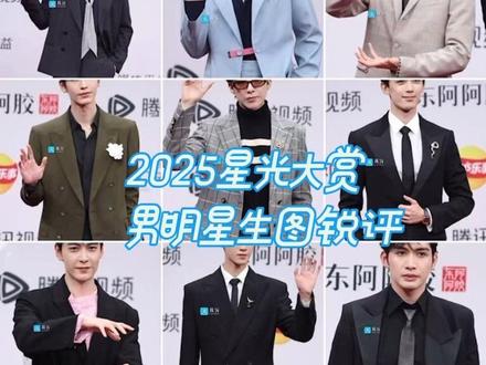 2025星光大赏男明星生图锐评 纯路人 个人审美 粉丝快跑#星光大赏 #男明星#生图#锐评#抽象