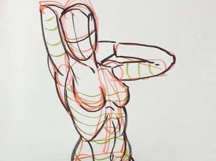 女性人体怎么画 #画画练习打卡 #画渣日常 #画渣本渣