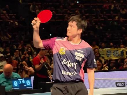 樊振东接球失误后,上演熊猫趴桌,德甲独得2分!全场华人共鸣 #樊振东 #热点 #名场面 #乒乓球