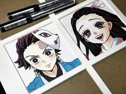 第一个位置留给哥哥 🖌️画笔是泰驰漫洛pro丙烯马克笔#炭治郎 #祢豆子 #泰驰#泰驰丙烯马克笔#Touchmark