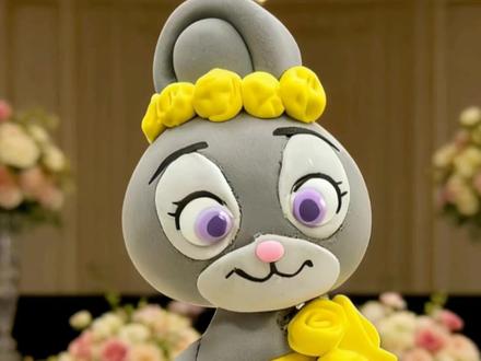 简单做一个朱迪#疯狂动物城 #超轻粘土 #粘土入门 #粘土教程 #亲子手工