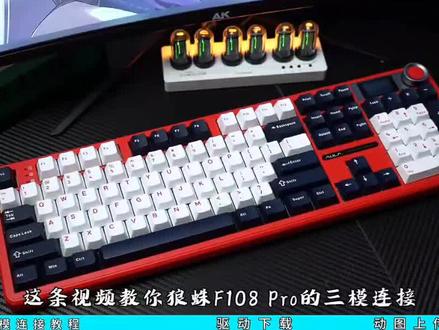 狼蛛F2088-PRO机械键盘客制化104键全尺寸键盘女生电