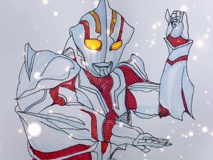 手绘奥特曼之奈克斯特奥特曼#奥特曼手绘