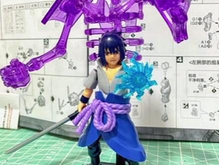 布鲁可火影忍者第四弹,佐助加装须佐骨架教程#真实生活分享计划 #布鲁可#佐助#须佐能乎#上热门