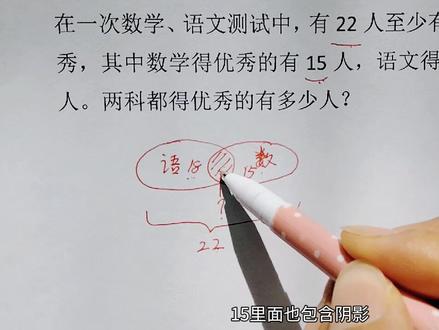三年级重叠问题,一个题的两个题型,轻松掌握重叠问题的基础原理 #每天学习一点点 #数学思维