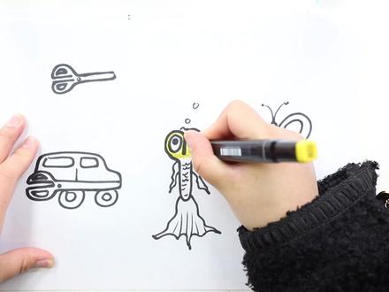 二年级美术剪刀添画怎么画