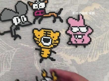 演都不演了还能偏心的再明显一点吗#十二生肖拼豆 #拼豆 #属相 #抽象