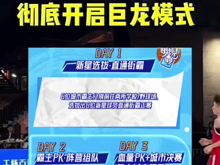 2026年街球霸王联赛震撼来袭! 全新赛制真的太刺激了!#街球霸王 #2026街霸洄游季 #2026街球霸王 #街球霸王新赛季启动