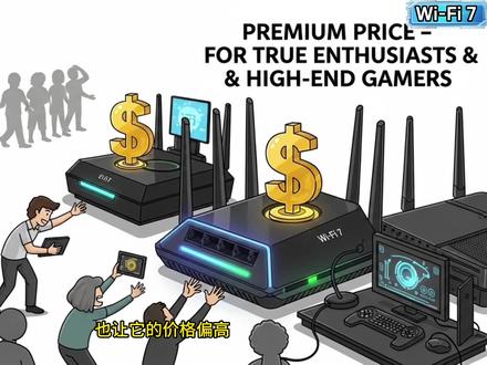 一文看懂Wi-Fi 1到Wi-Fi 7,历代升级特点! #wifi #wifi7 #wifi6 #买不买求支招 #玩转数码