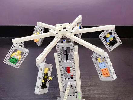 EV3摇头风扇来了,附核心结构和程序#乐高#乐高ev3 #EV3摇头飞椅#科技@抖音小助手