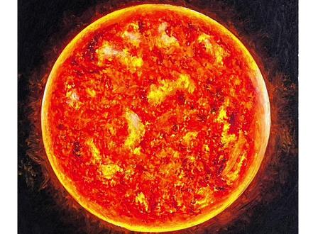 油画棒画太阳详细教程来了#抖音青年艺术家计划 #complexcom香港 #油画棒教程 #一起学画画吧 #油画棒星球