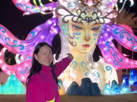 珠海金湾的朋友看过来,金湾也有大型灯会啦,#珠海遛娃好去处#春节去哪儿玩#九尾狐#雪景#金湾新春游园会