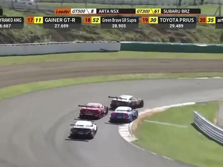 JDM迷最想看到的四台GT500赛车在Super GT的比赛中battle!#jdm #supergt #男人的梦想 #速度与激情
