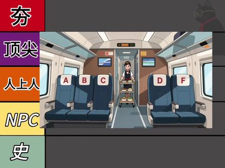 锐评高铁二等座座位!#有趣的知识又增长了