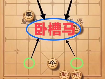 天天象棋残局闯关第29关,卧槽马指进到底象前一格位置的马,整个棋盘上有4个位置的卧槽马。其既可将军又可以抽车,是常见的一种凶招。用卧槽马将军迫使对方将帅不安于位,然后用其它子或用将帅助攻配合将军取胜的杀法称为卧槽马杀法。#天天象棋 #卧槽马 #象棋残局 #象棋绝杀