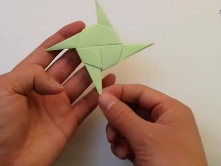 儿童手工折纸组合十字飞镖,简单好玩#手工 #折纸