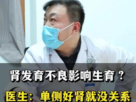 肾发育不良影响生育?医生:单侧好肾就没关系 #肾发育不良 #儿童健康 #关爱儿童 #医学科普 #抖出健康知识宝藏
