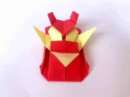 非常炫酷的赤炎战车,小朋友都喜欢的折纸,还可以变形哦 #幼儿手工 #亲子手工 #手工折纸 #赛车折纸