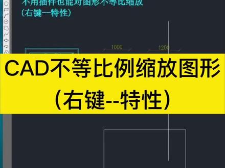 CAD中不等比缩放的使用方法#CAD按照参照物缩放方法#成人计算机培训班 #酷家乐cad全屋定制室内设计培训 #邳州哪里学习电脑
