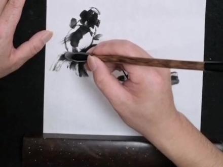 無極教画金鱼篇一蝶尾