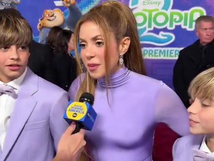 狼姐夏奇拉携爱子出席《疯狂动物城2》首映#夏奇拉 #疯狂动物城2 #电影推荐 #娱乐播报台