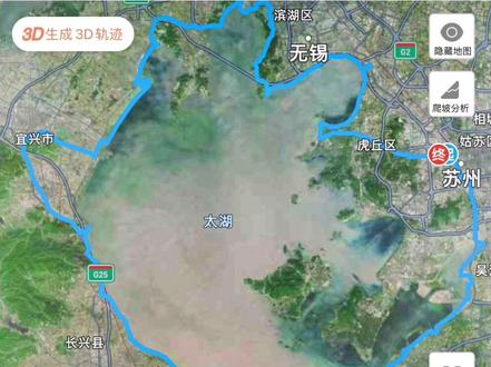 #环太湖骑行 探索顺时针环太湖尽量贴湖骑行路线