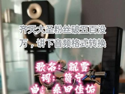 齐天大圣粉丝破五百没万,讲下音频格式转换#音乐 #刻录光盘 #刻录音乐光盘 #刻录cd #伍珂玥