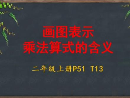 画图表示算式的含义#创作灵感 #小学数学 #二年级数学上册 #必考考点 #表内乘法