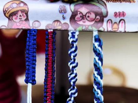 平结多样编法#72号玉线 #手工编织#创作者扶持计划