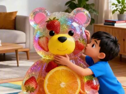 可爱的小熊糖果,#儿童吃糖果视频 #0-3岁儿童启蒙动画片 #0-6岁儿童益智动画片