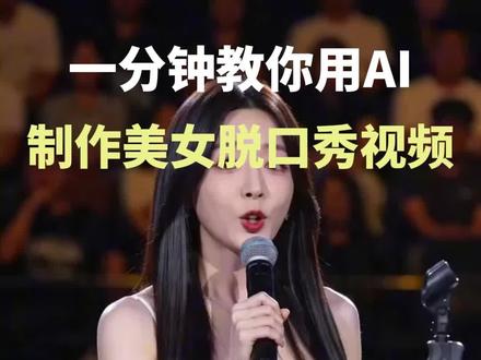 一分钟教你用AI制作美女脱口秀视频 #AI #脱口秀 #AI视频 #seedance #即梦
