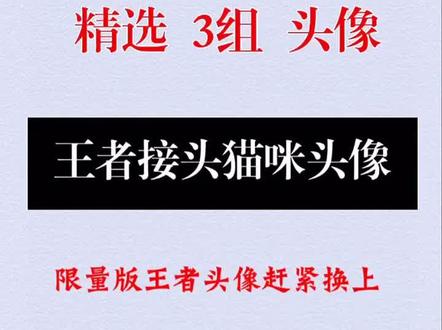 王者接头猫咪#情头 #dou上热门 #王者头像