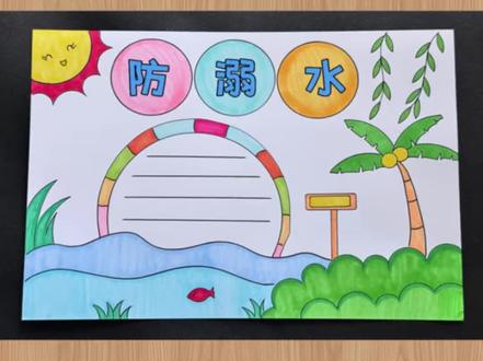 简单又好画防溺水手抄报#防溺水手抄报作业 #防溺水安全教育手抄报 #夏季防溺水手抄报