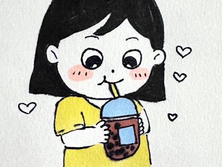 喝奶茶的小女孩#简笔画 #儿童简笔画 #卡通画 #小女孩简笔画 #每天更新简笔画 @抖音小助手