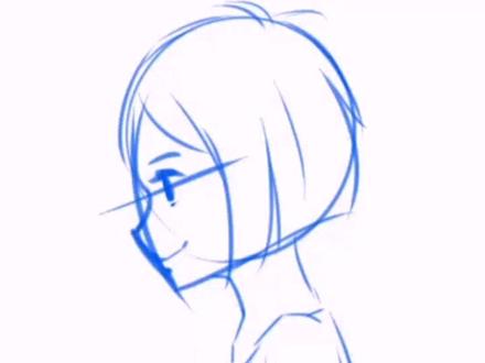 正侧面女生教程#画画教程 #画画 #漫画教程 #动漫二次元