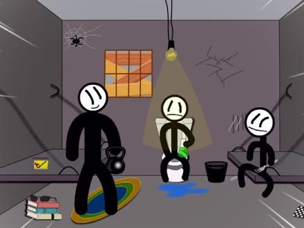 疯狂火柴人:塔米的小伙伴都是猪队友,一个个都不想逃跑!