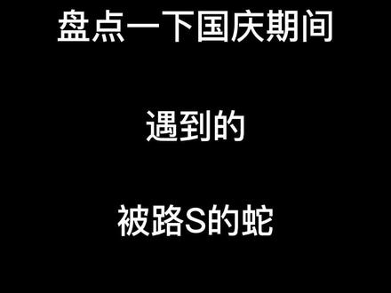 假期里你们遇到🐍了吗?#科普 #蛇 #保护野生动物