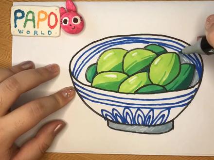 泡泡兔教你画腊八蒜#简笔画 #画画 #马克笔 #创意美术 #手绘 #绘画 #少儿美术 #腊八#腊八蒜 #泡泡兔