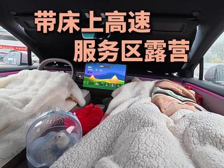 过年带床上高速,服务区午餐露营。春运开电车,主打一个悠闲返乡。#春运 #蔚来乐道L60 #新能源汽车 #露营