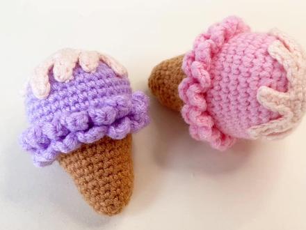 甜筒冰淇淋 毛线甜筒 手工编织 装饰挂件 钥匙挂件 钩针教程 #钩针教程 #钩针编织教程 #钩针 #钩织教程 #钩针编织 #钩织 #手工钩针编织 #毛线钩织 #手工钩针 #钩针图解