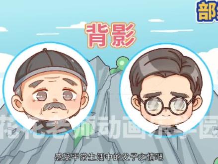 看趣味动画,学八年级上册语文课文《背影》课文讲解#初中语文 #课文动画 #暑假预习 #每天学习一点点 #知识分享