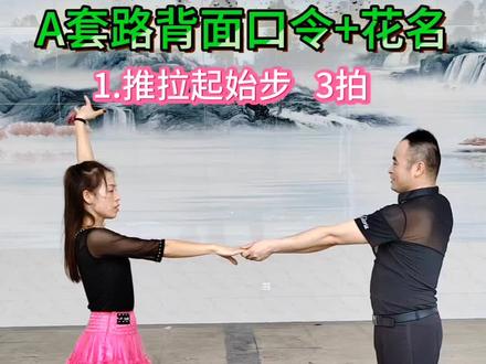 #三步踩A5慢动作分解 A套路背面口令+花名