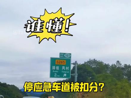 应急车道这样停,才不会被处罚#每天一个用车知识